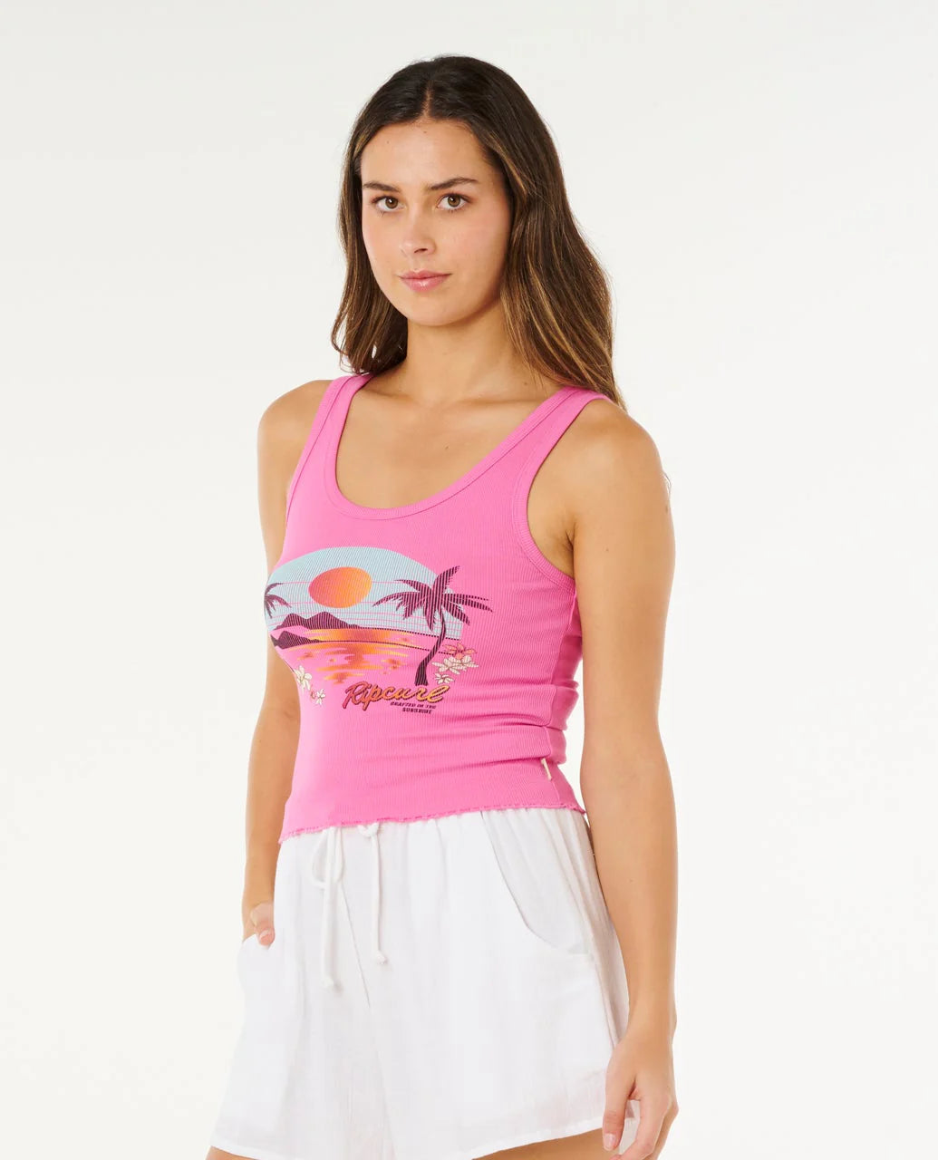 Rip Curl Hotel Malibu Tank Top Camiseta De Tirantes De Mujer
