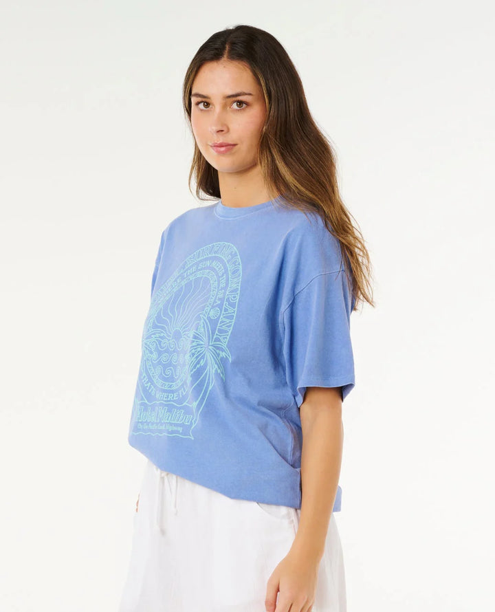Rip Curl Hotel Malibu Heritage Tee Camiseta Mujer