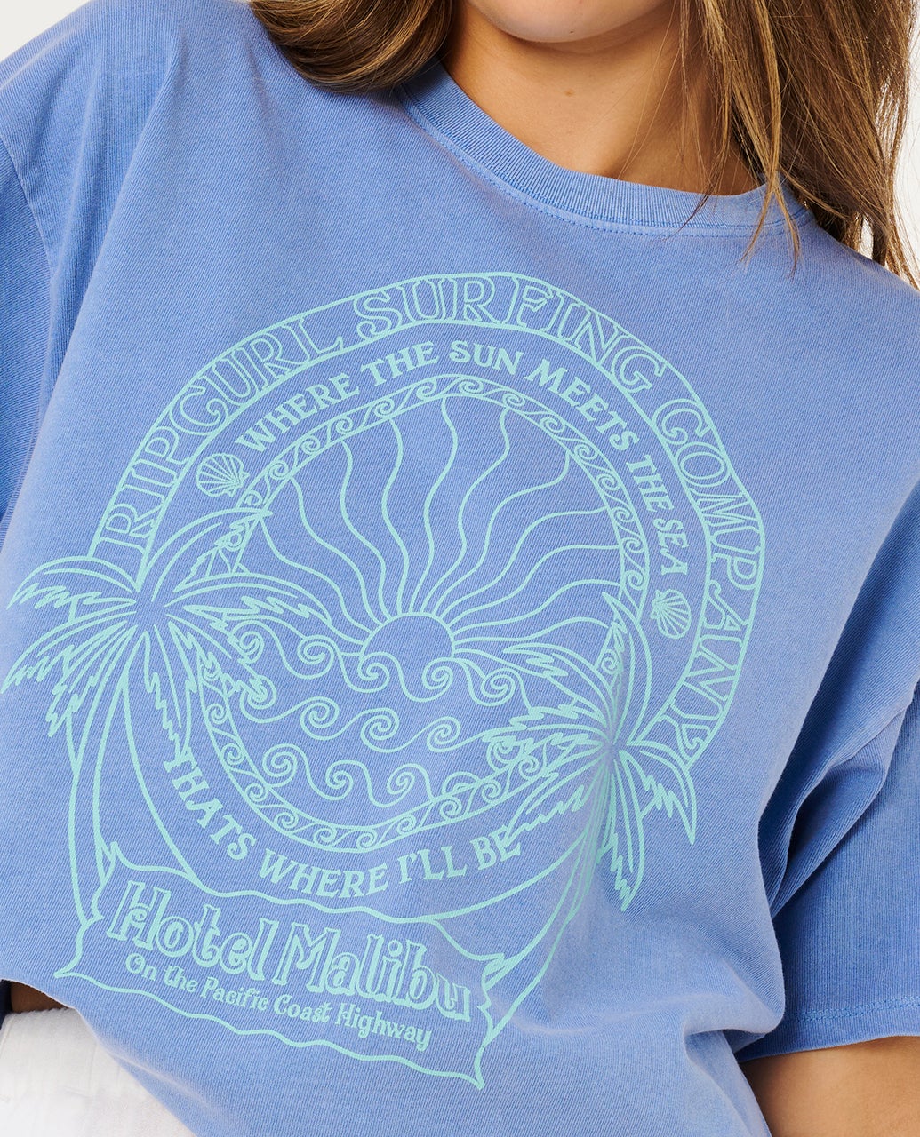 Rip Curl Hotel Malibu Heritage Tee Camiseta Mujer