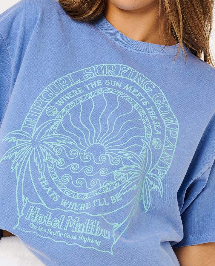 Rip Curl Hotel Malibu Heritage Tee Camiseta Mujer