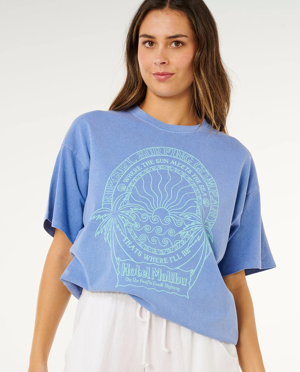 Rip Curl Hotel Malibu Heritage Tee Camiseta Mujer