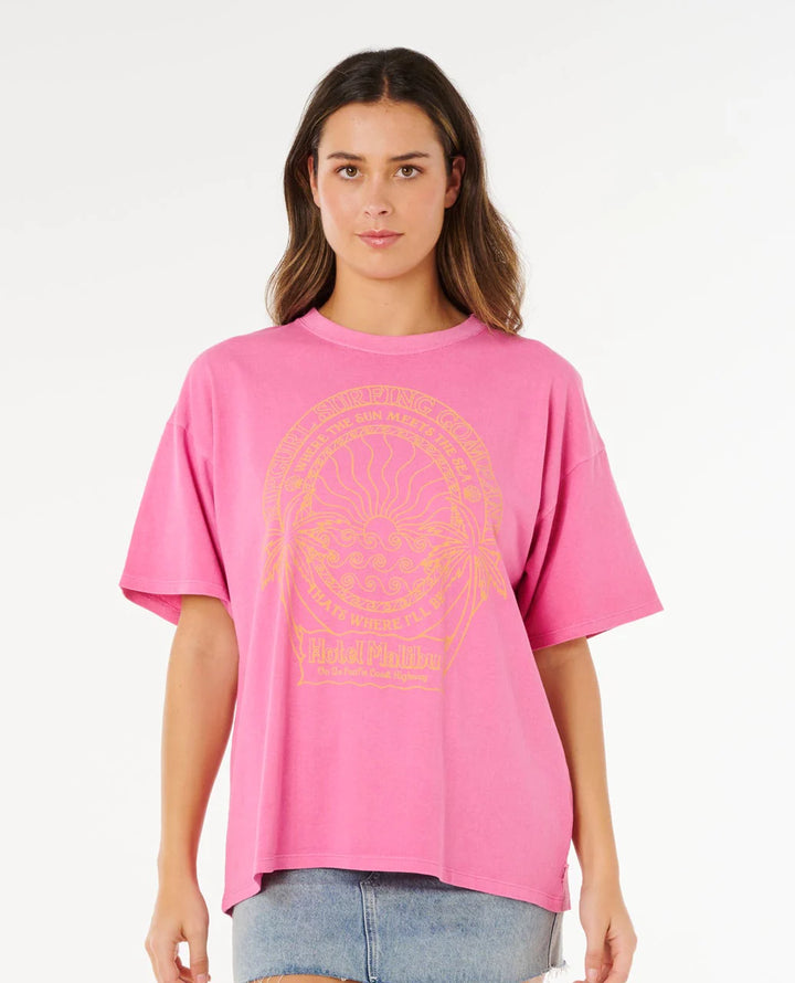 Rip Curl Hotel Malibu Heritage Tee Camiseta Mujer