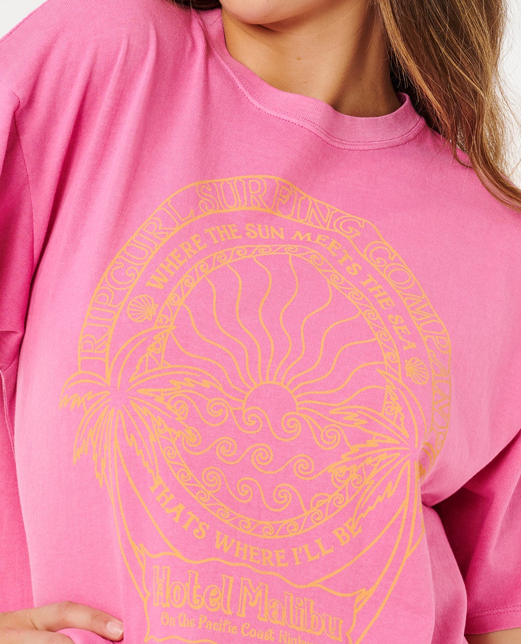 Rip Curl Hotel Malibu Heritage Tee Camiseta Mujer