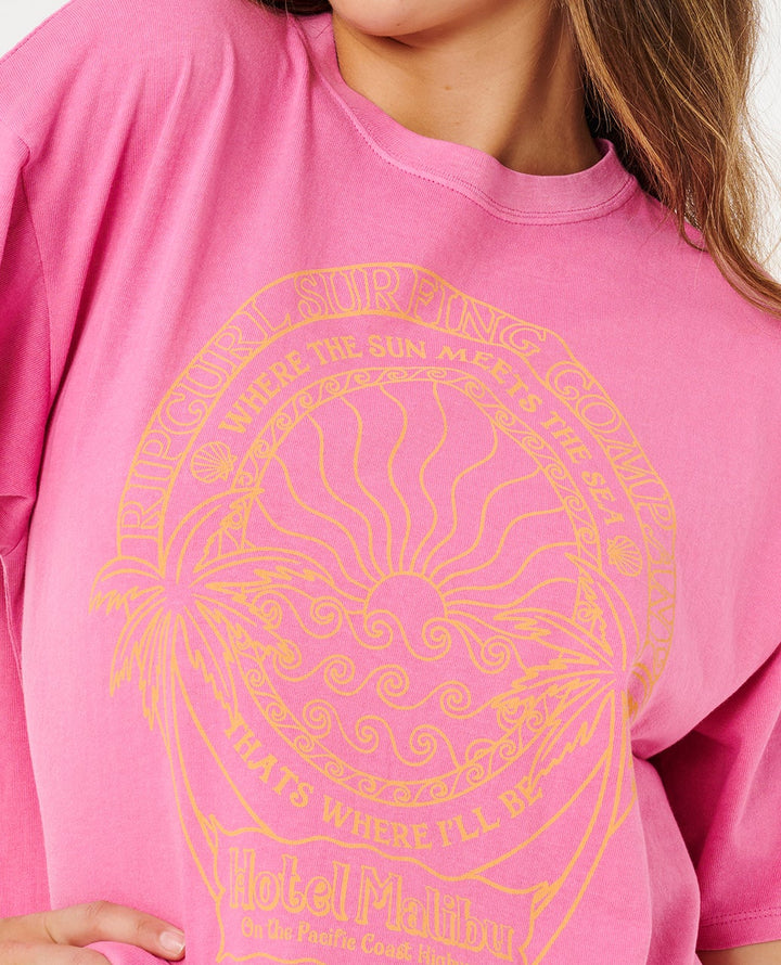 Rip Curl Hotel Malibu Heritage Tee Camiseta Mujer