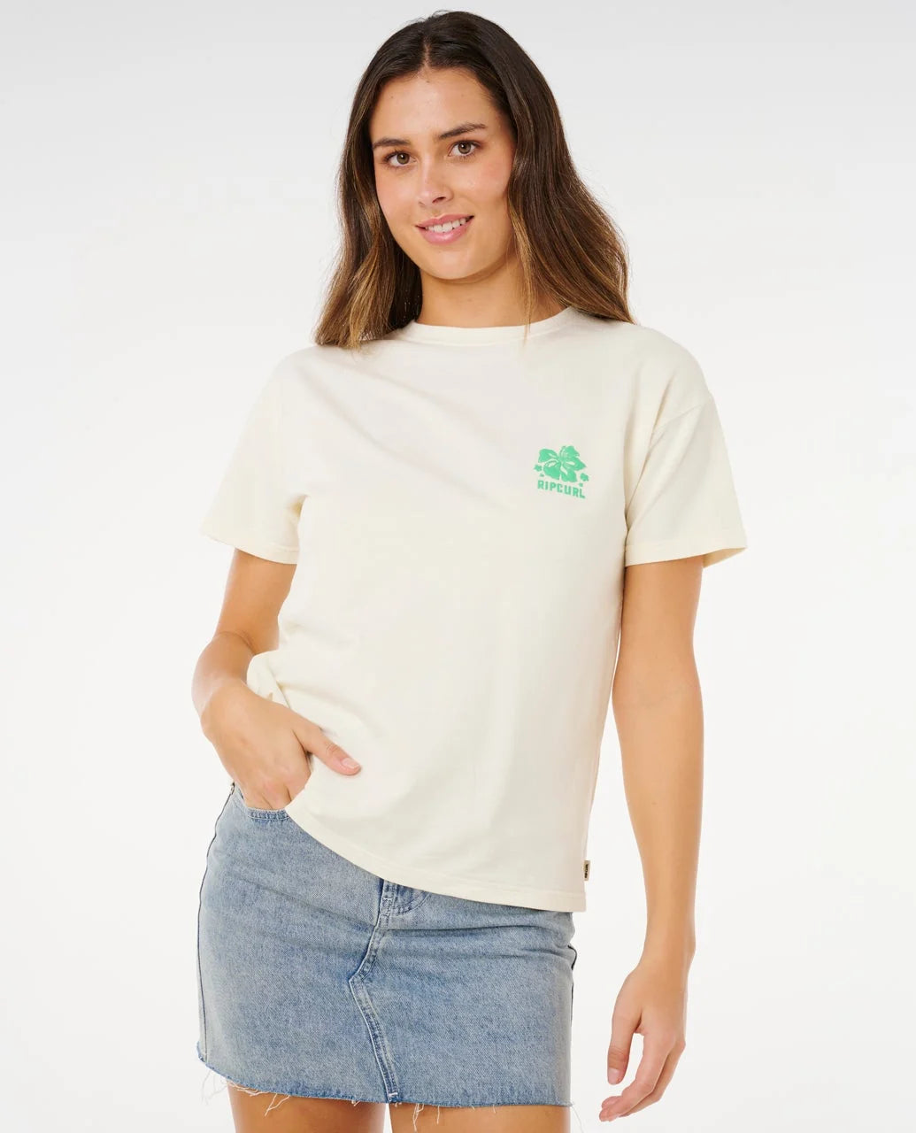 Rip Curl Surf Puff Party Pack Relaxed Tee Camiseta Mujer