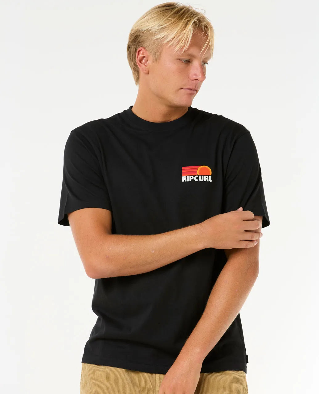 Rip Curl Surf Revival Stacked Tee Camiseta Hombre