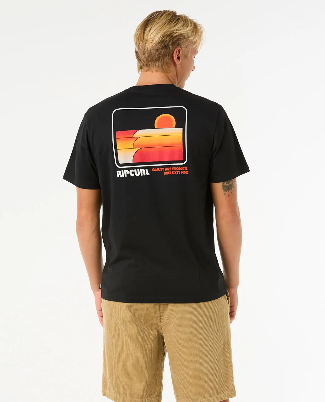 Rip Curl Surf Revival Stacked Tee Camiseta Hombre