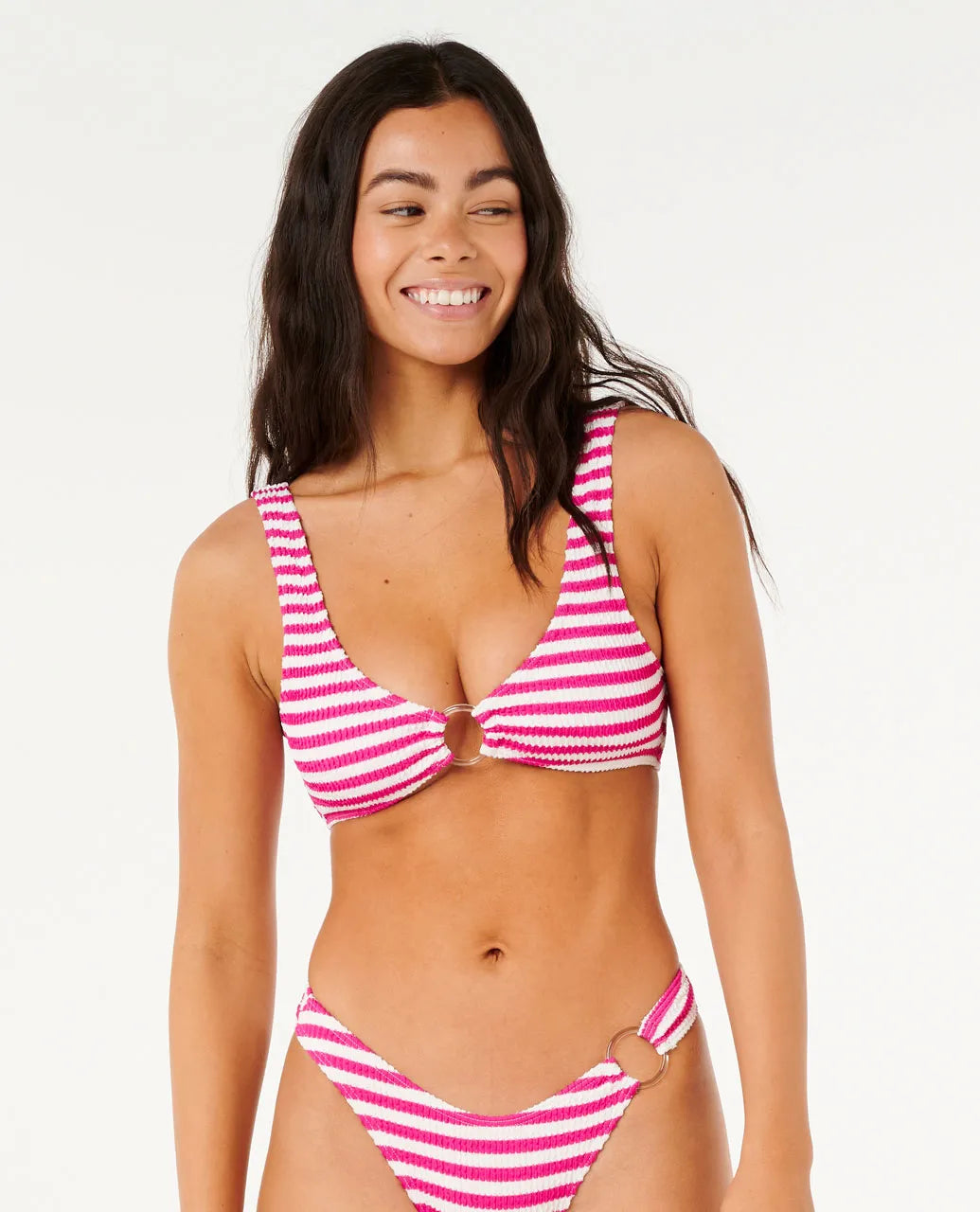 Rip Curl Es Vedra Stripe Crop Top Bikini