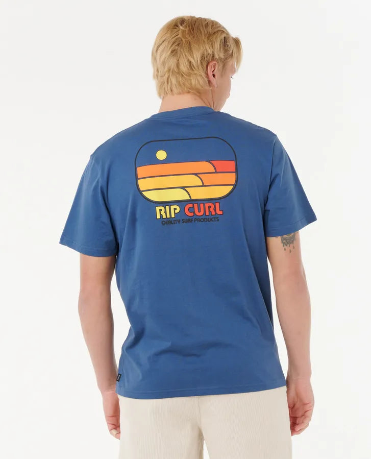 Rip Curl Surf Revival Lined Up Camiseta Hombre