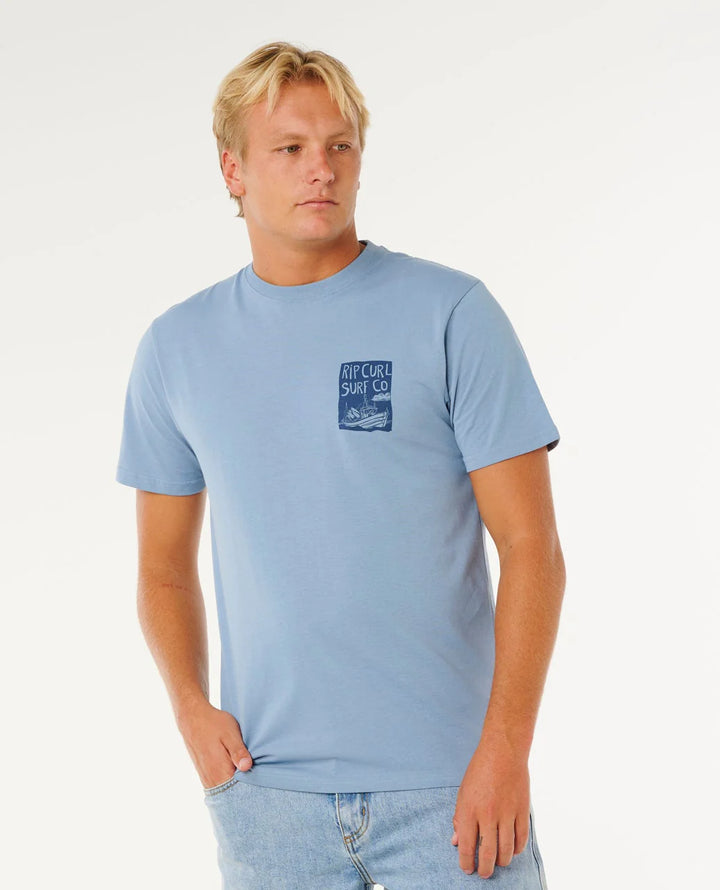 Rip Curl Keep On Trucking SS Camiseta Hombre