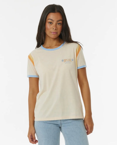 Rip Curl Ringer Surf Revival Camiseta Mujer