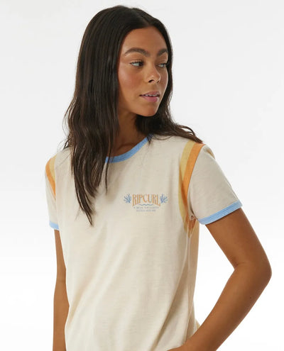 Rip Curl Ringer Surf Revival Camiseta Mujer