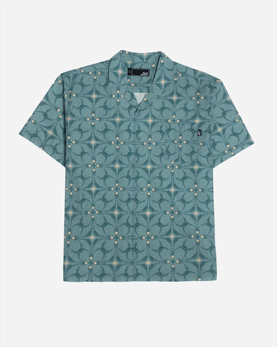 Lost Nifty Woven Sea Fog Camisa