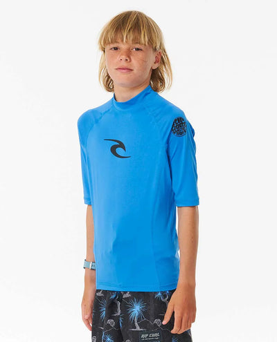 Rip Curl Brand Wave UPF Licra Manga Corta Niño
