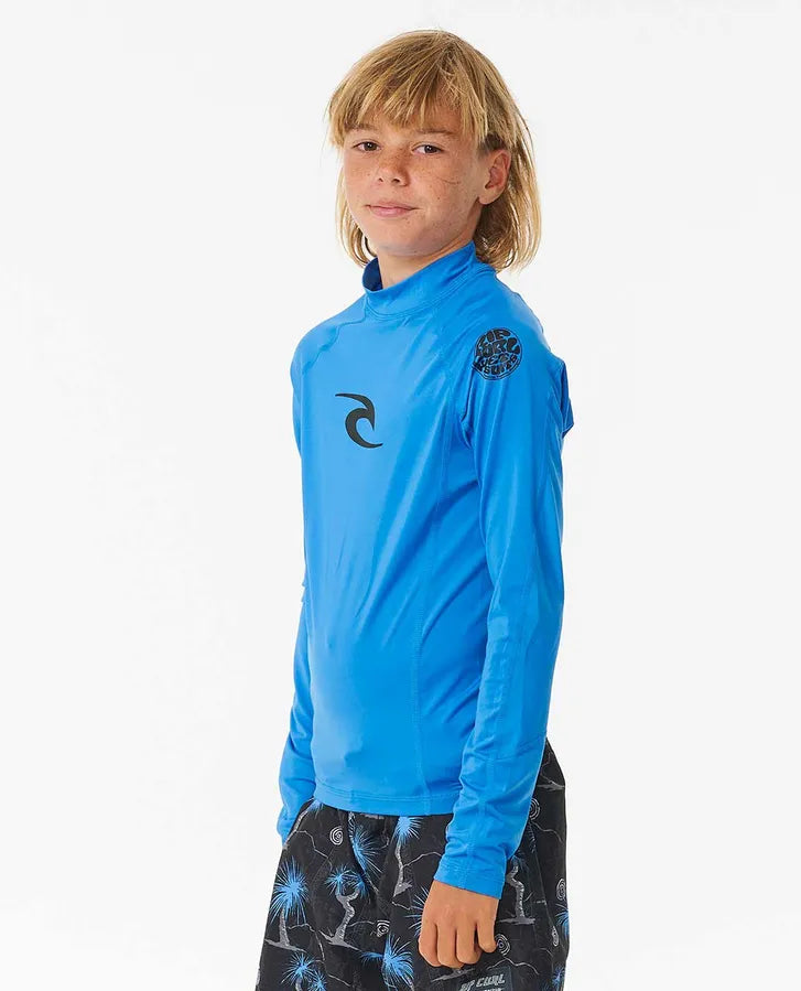 Rip Curl Brand Wave UPF Licra Manga Larga Niño