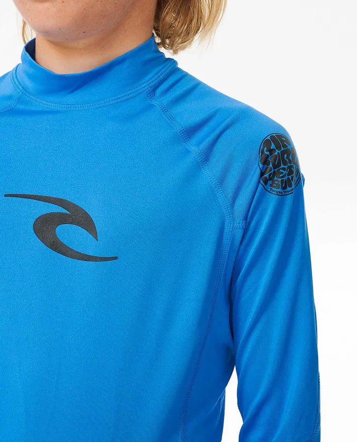Rip Curl Brand Wave UPF Licra Manga Larga Niño