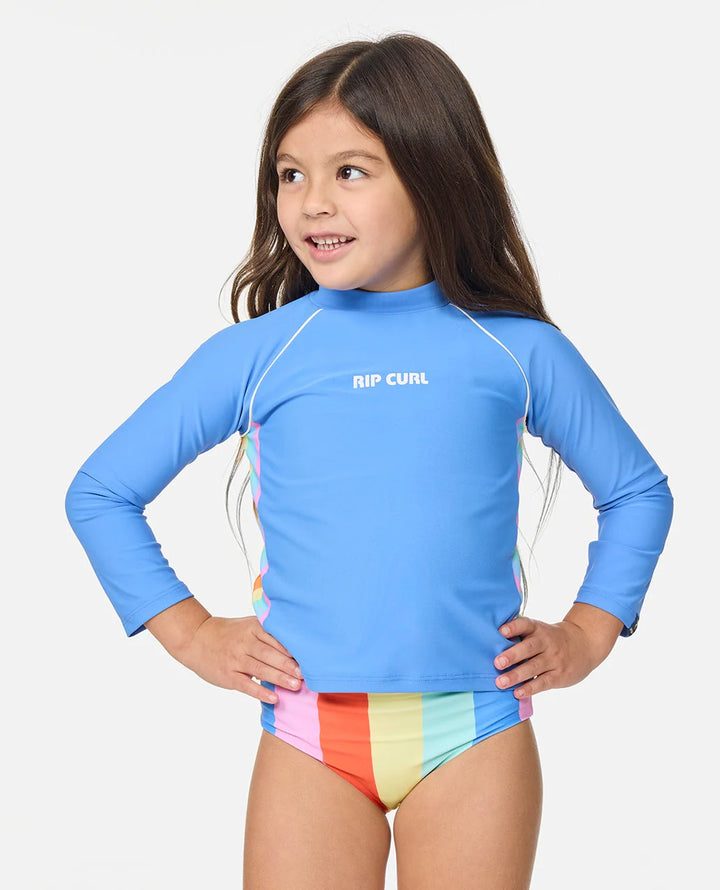 Rip Curl Sunshine Revival Rashie-G UPF Licra Manga Larga Niña