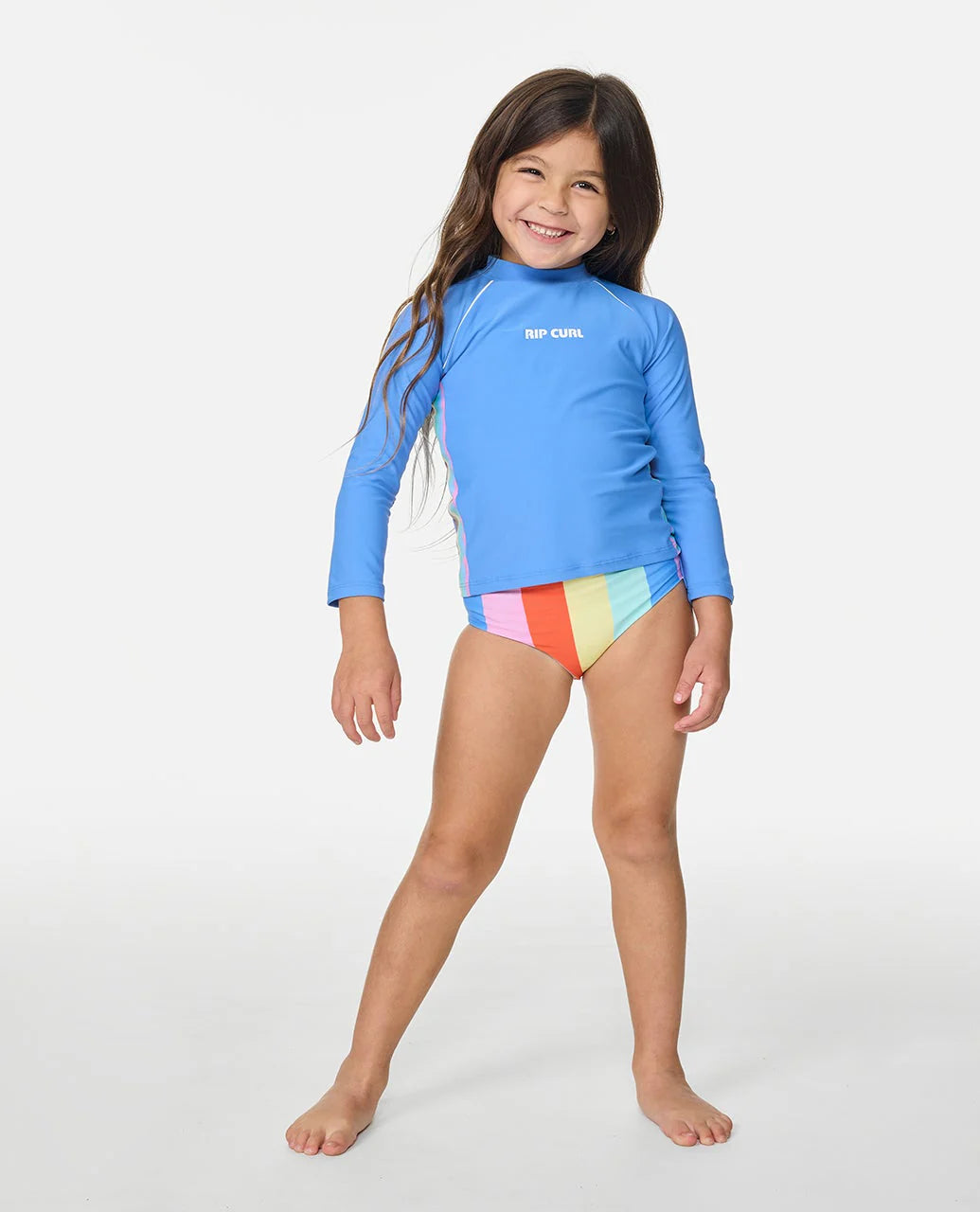 Rip Curl Sunshine Revival Rashie-G UPF Licra Manga Larga Niña