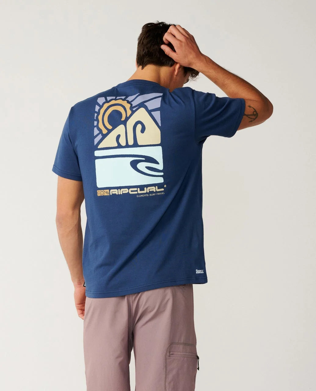 Rip Curl Relax Search Series Vaporcool Totem Camiseta Hombre