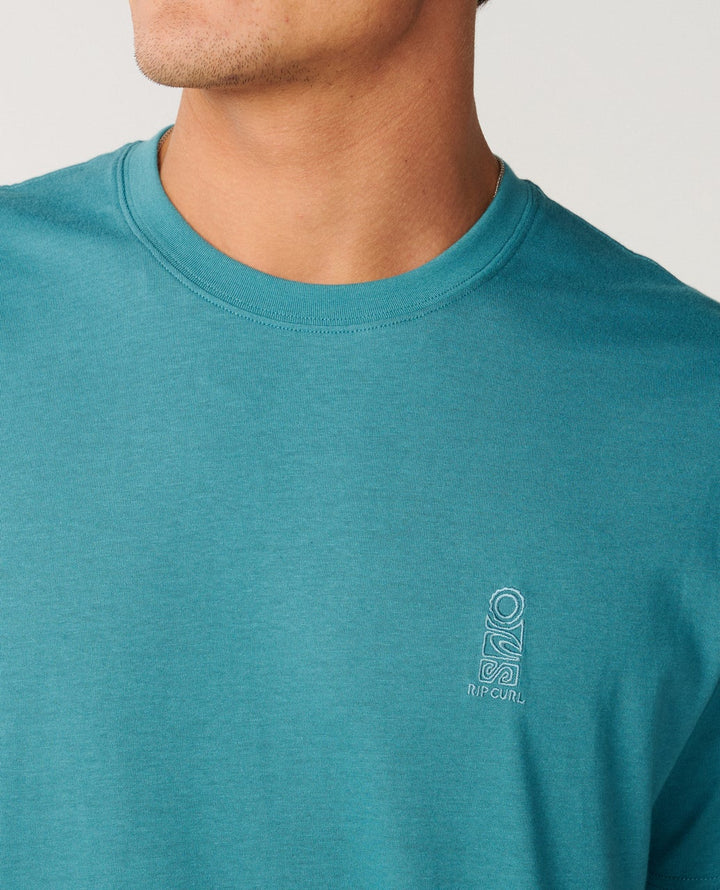 Rip Curl Search Series Vaporcool Embroid Camiseta relax Hombre