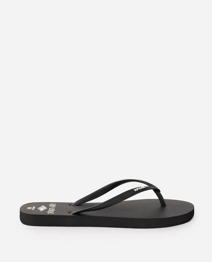 Rip Curl Icons of Surf Bloom Open Toe Chanclas Mujer Negro