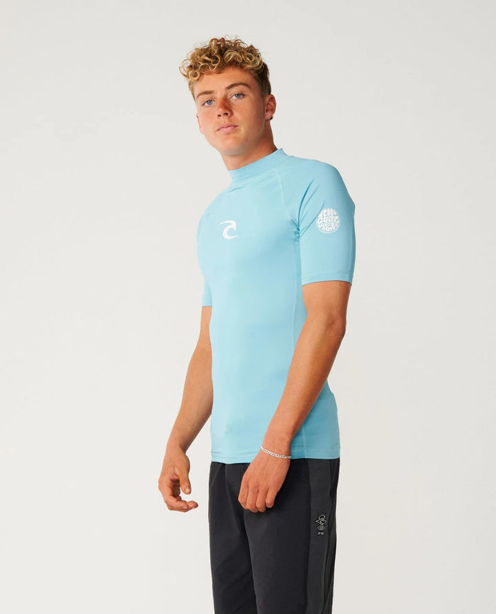 Rip Curl Waves Icon UPF Perf Licra Manga Corta Hombre