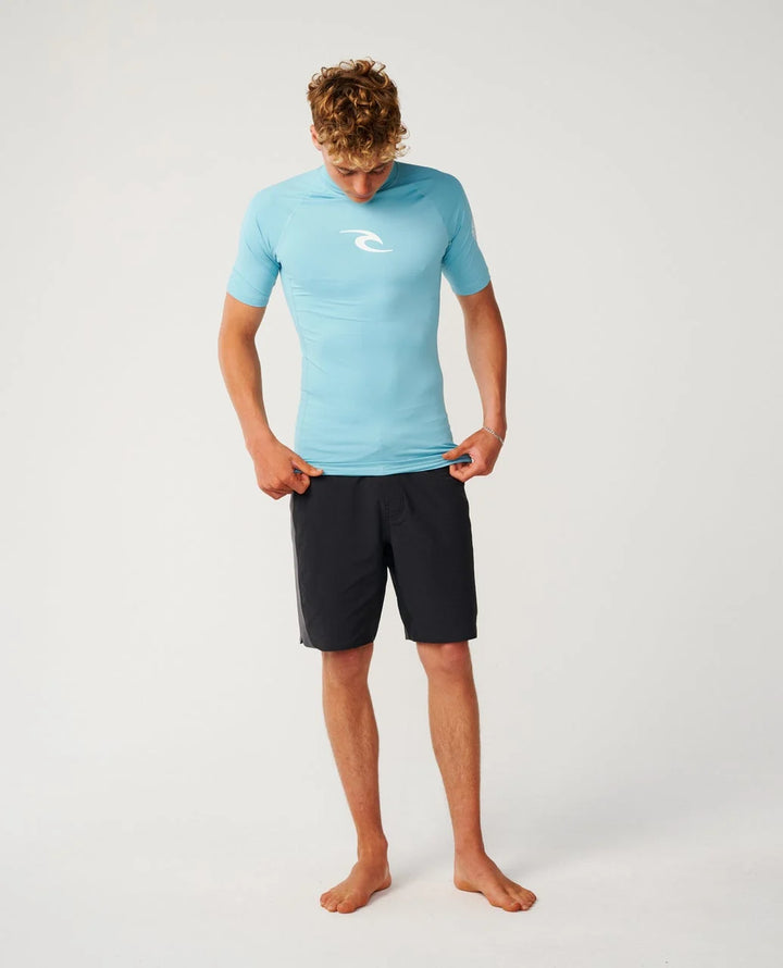 Rip Curl Waves Icon UPF Perf Licra Manga Corta Hombre