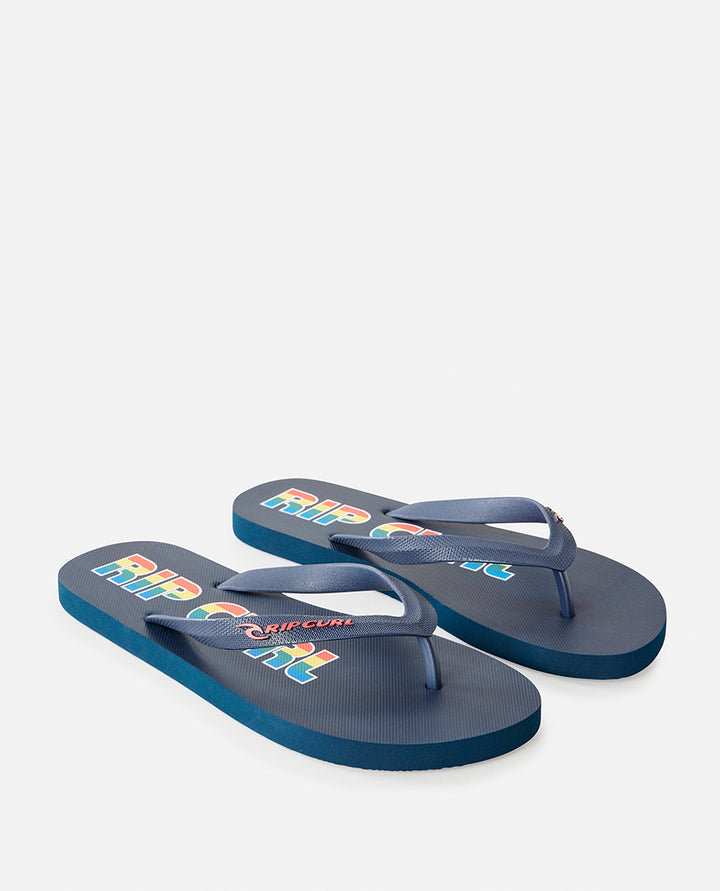Rip Curl Icons Of Surf Bloom Chanclas Hombre Negro/Azul