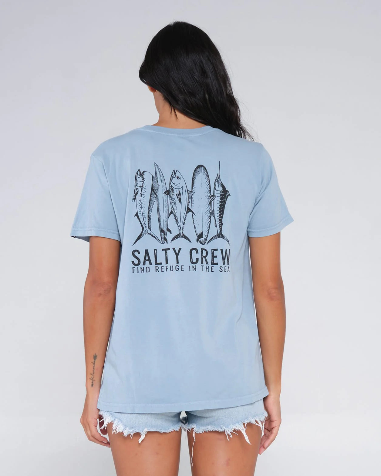 Salty Crew Line Up Boyfriend Tee Camiseta Mujer