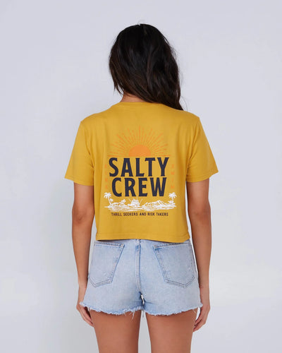 Salty Crew Cruisin Crop Camiseta Mujer