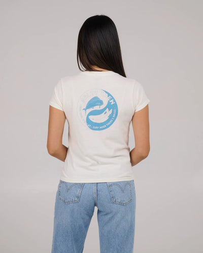 Salty Crew Fishin Yang Modern Tee Camiseta Mujer