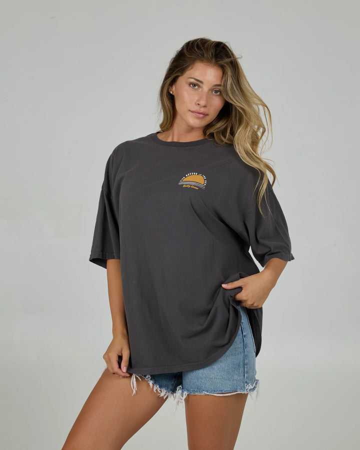 Salty Crew Palm Set Cover Up Tee Camiseta Mujer