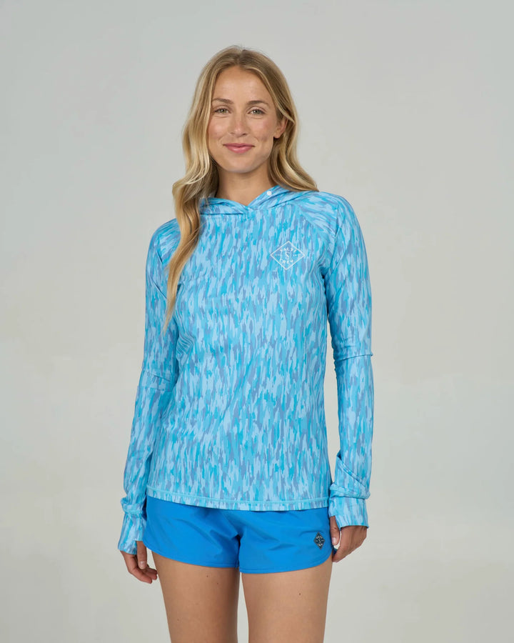Salty Crew Apex Sunshirt Sudadera Con Capucha De Mujer