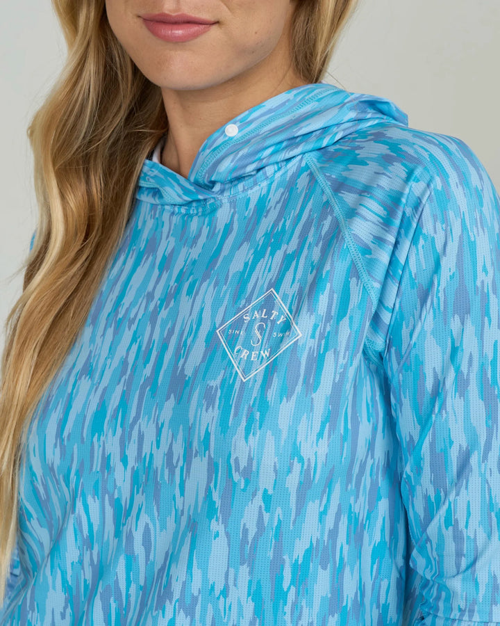 Salty Crew Apex Sunshirt Sudadera Con Capucha De Mujer
