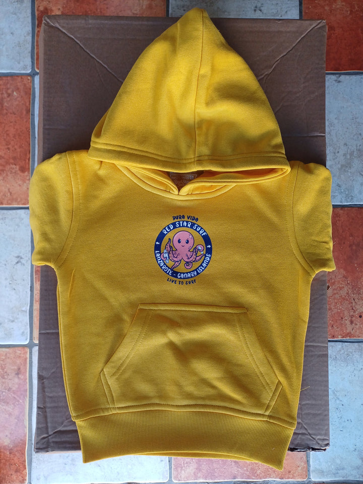 Red Star Surf Pulpo Sudadera Con Capucha Niñ@ Unisex