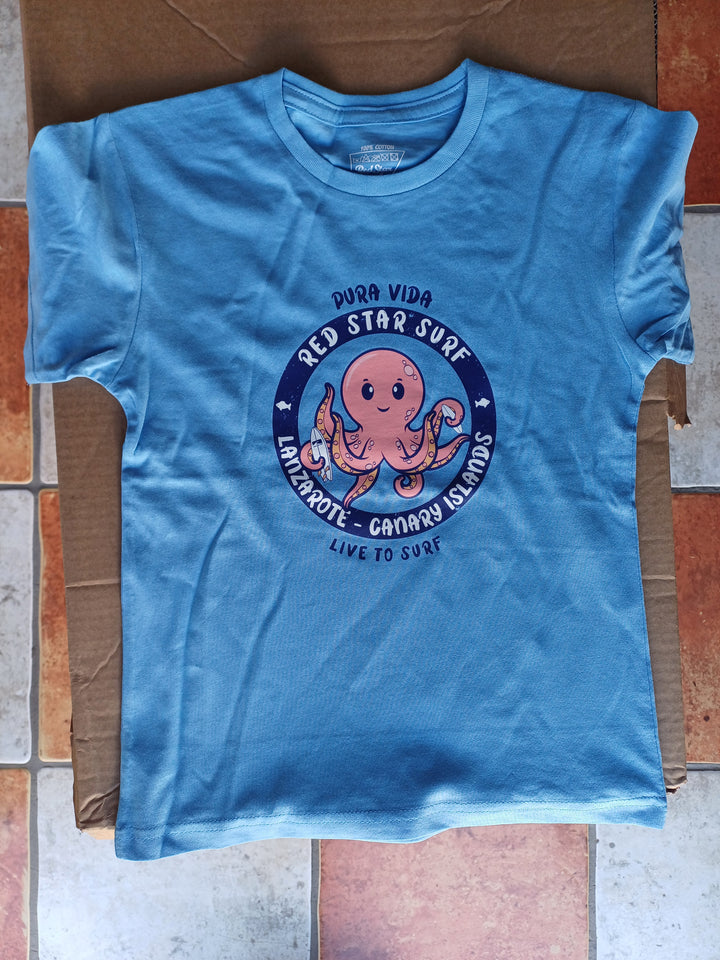 Red Star Surf Pulpo Camiseta Niñ@ Unisex