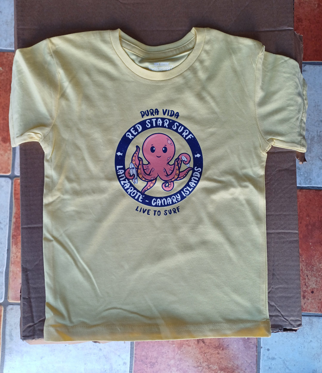 Red Star Surf Pulpo Camiseta Niñ@ Unisex