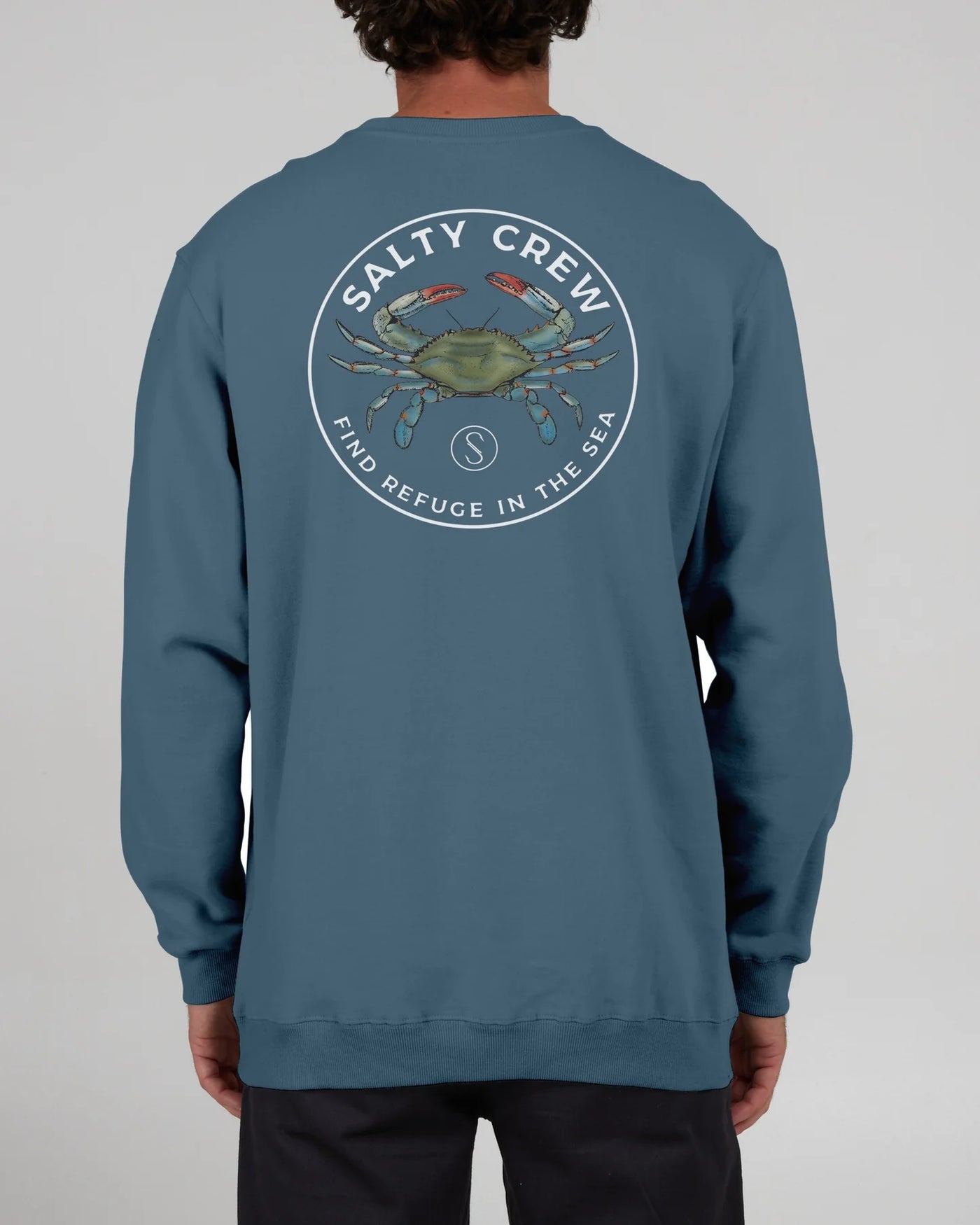 Salty Crew Blue Crabber Crew Fleece Sudadera Hombre