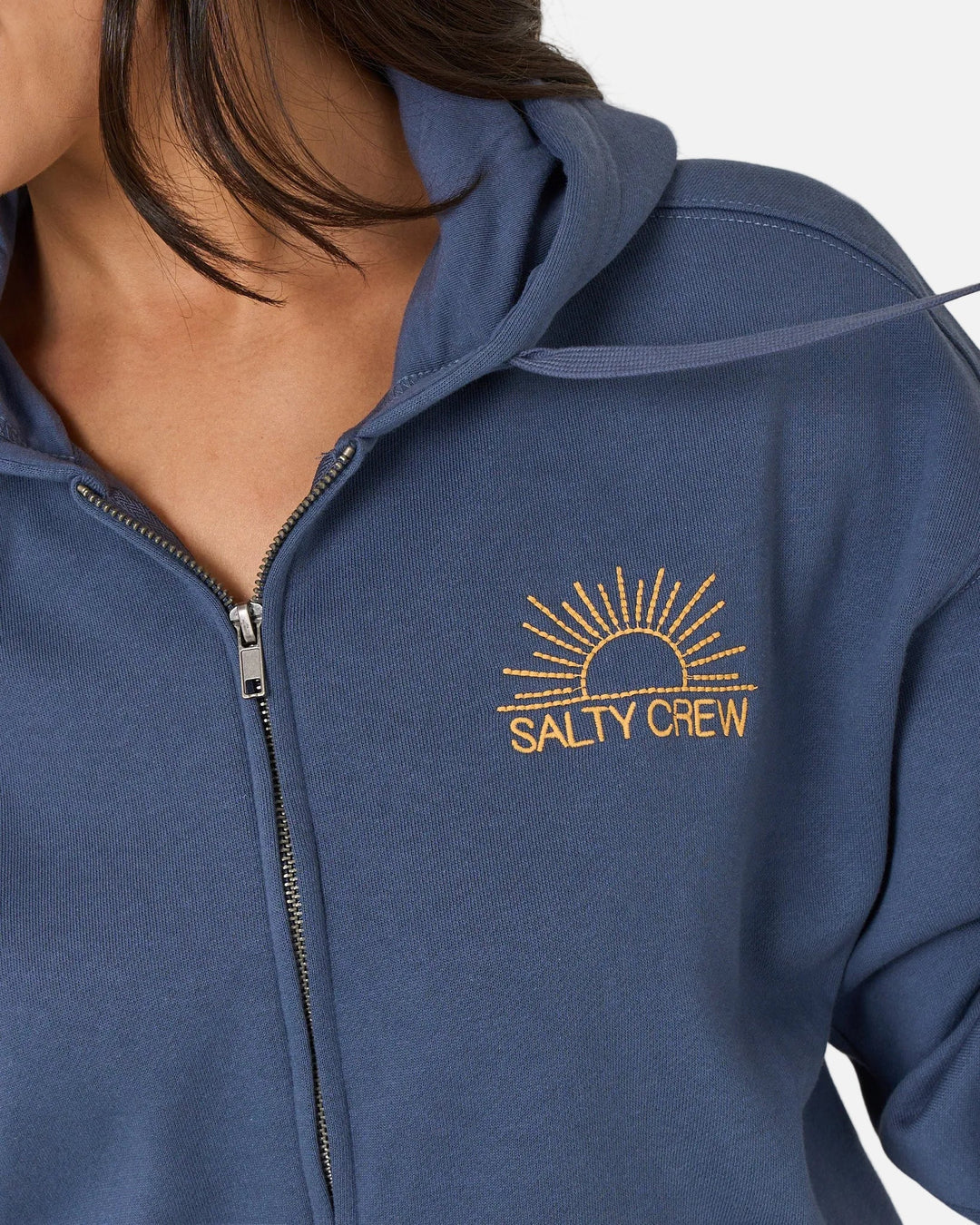 Salty Crew First Place Hooded Zip Sudadera con Capucha y Cremallera Mujer