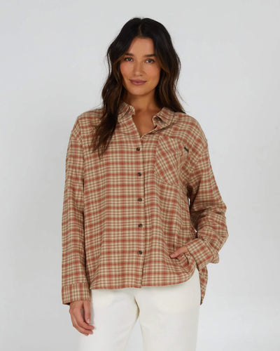 Salty Crew Shore Break Flannel Camisa Mujer