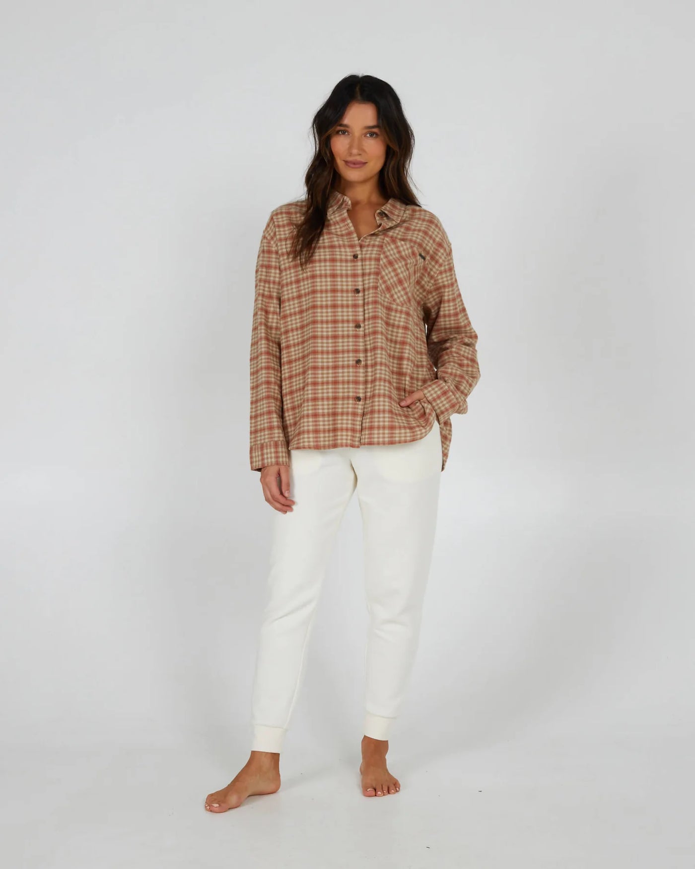 Salty Crew Shore Break Flannel Camisa Mujer