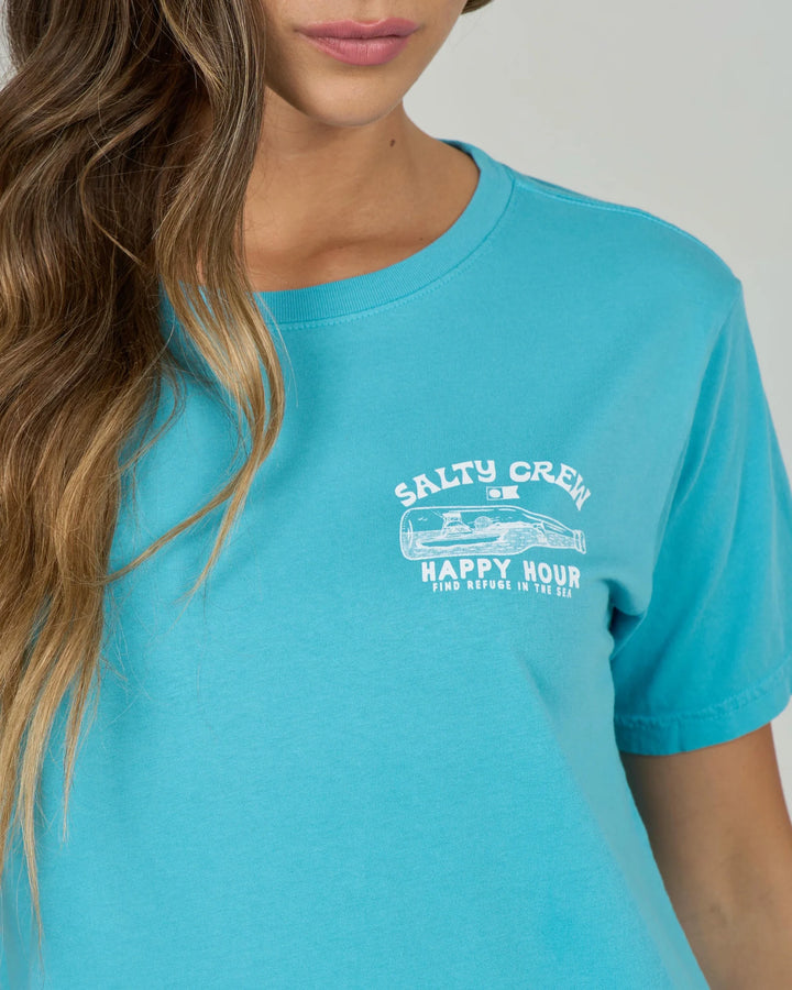 Salty Crew Happy Hour B.f. Tee Camiseta Mujer