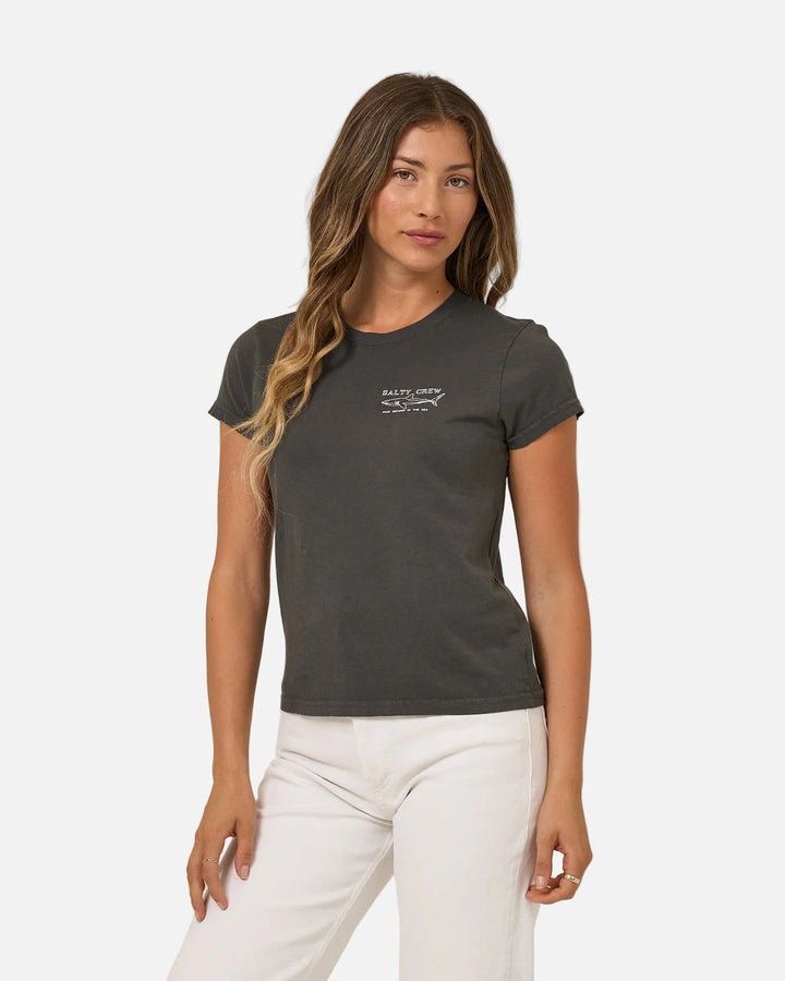Salty Crew Shark Anatomy Modern Tee Camiseta Mujer