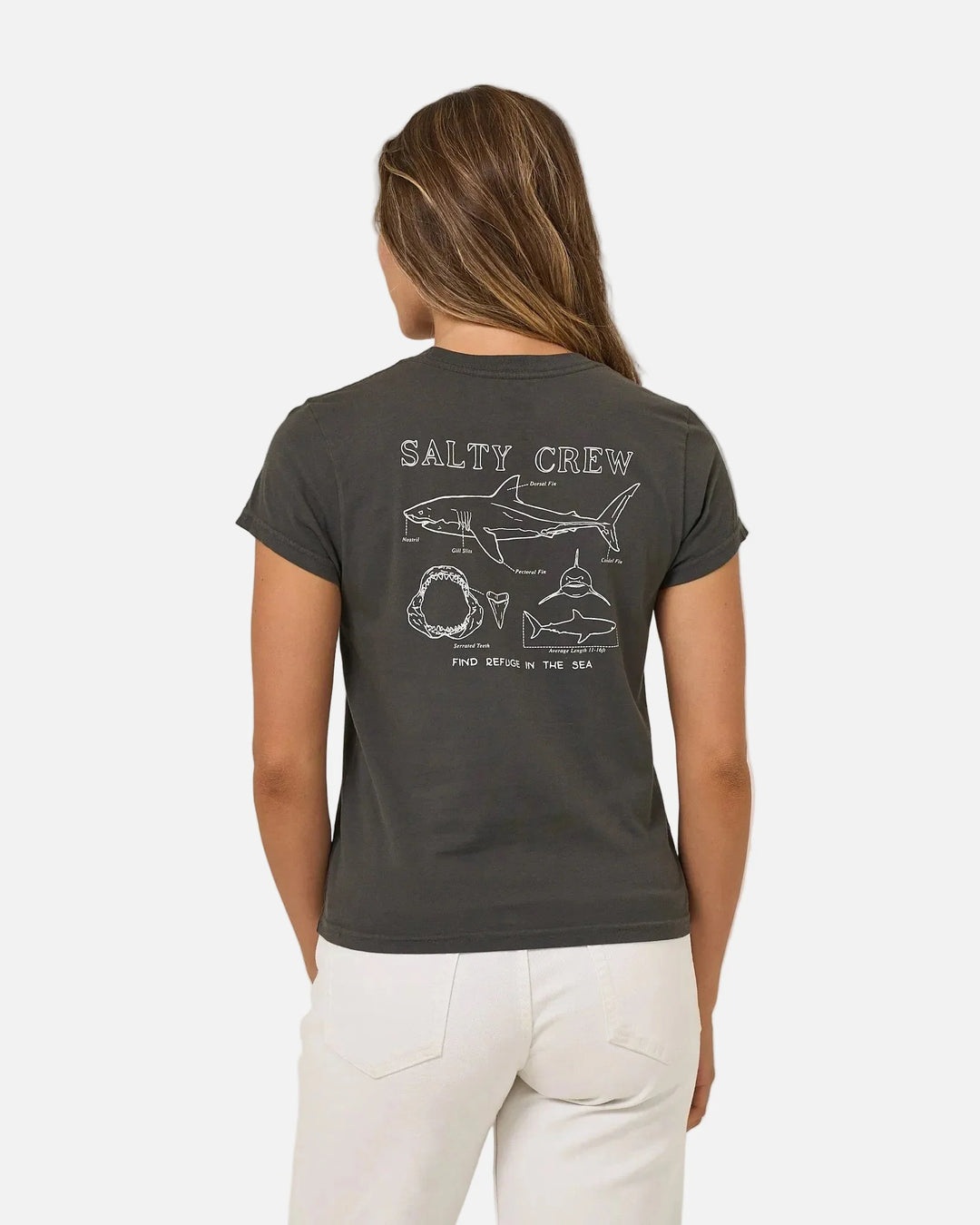 Salty Crew Shark Anatomy Modern Tee Camiseta Mujer
