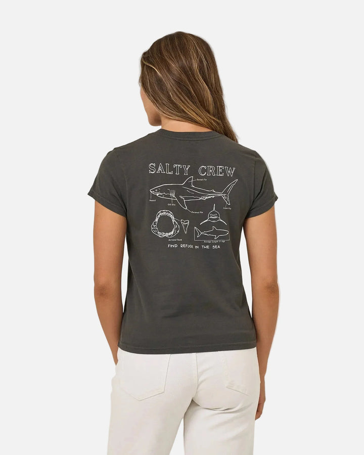 Salty Crew Shark Anatomy Modern Tee Camiseta Mujer