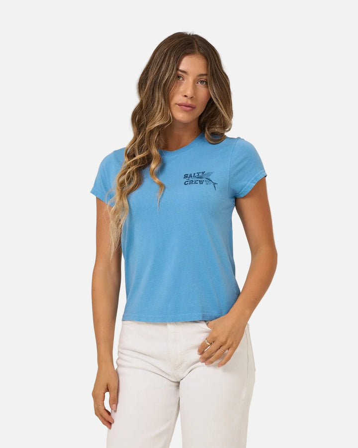 Salty Crew Flyer Modern Tee Camiseta Mujer