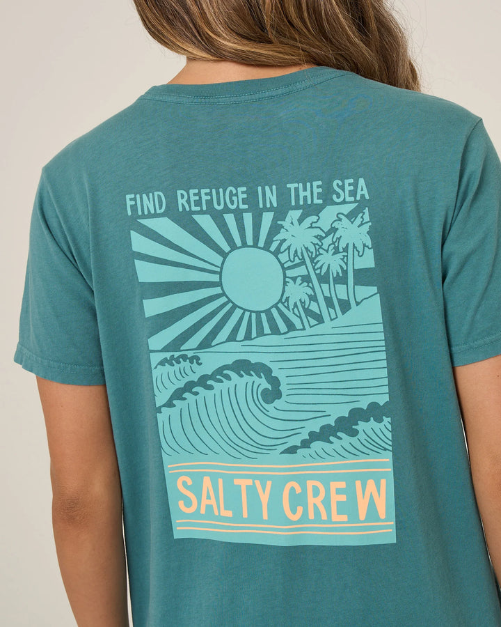 Salty Crew Rise And Smile Bf Tee Camiseta Mujer
