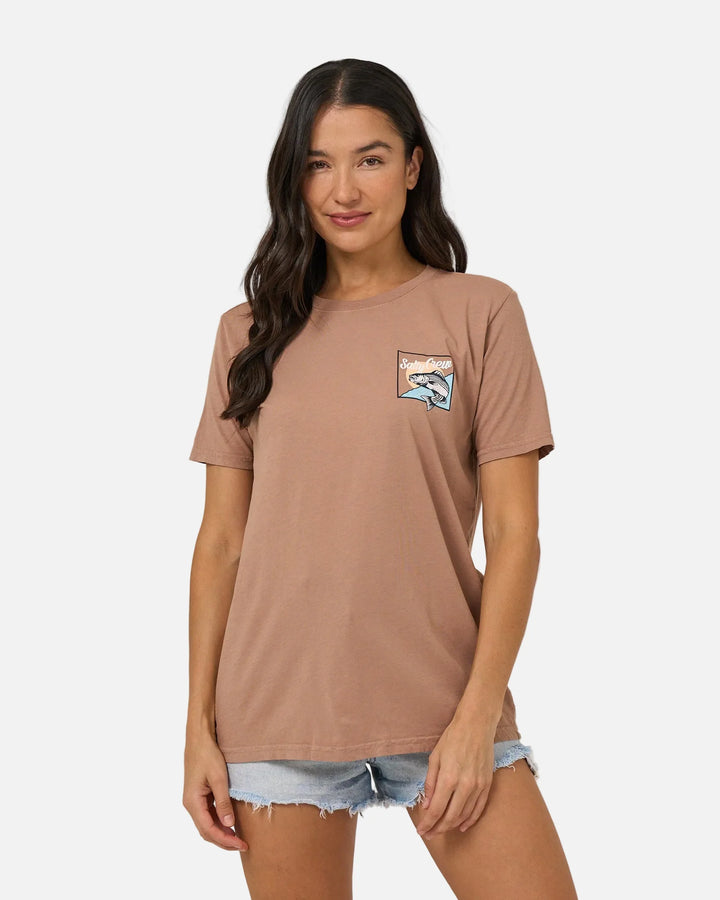 Salty Crew Fish Stamp Bf Tee Camiseta Mujer