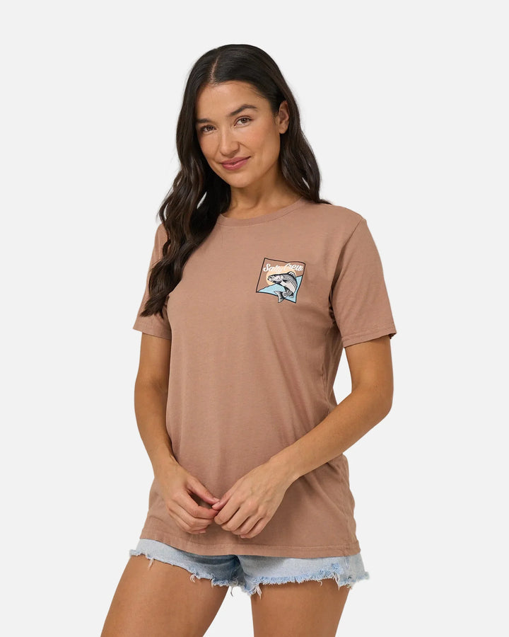 Salty Crew Fish Stamp Bf Tee Camiseta Mujer