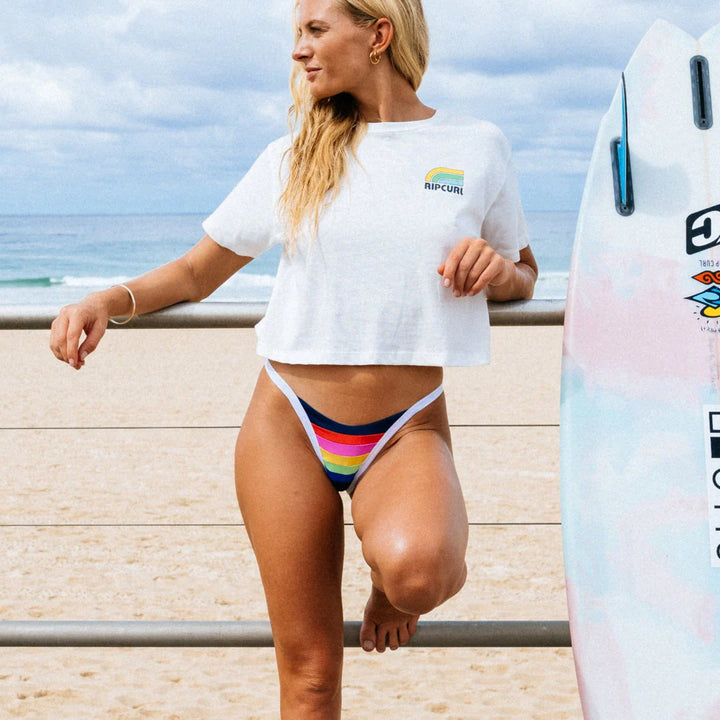 Rip Curl Surf Stripe Cheeky Braguita Bikini Mujer